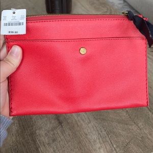 Red Jcrew clutch